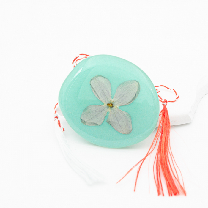 VIVID ENERGY - Felicitare cu Mărțișor bijuterie cu floare naturala de liliac [6]