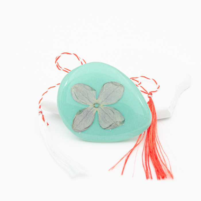 VIVID ENERGY - Felicitare cu Mărțișor bijuterie cu floare naturala de liliac [5]