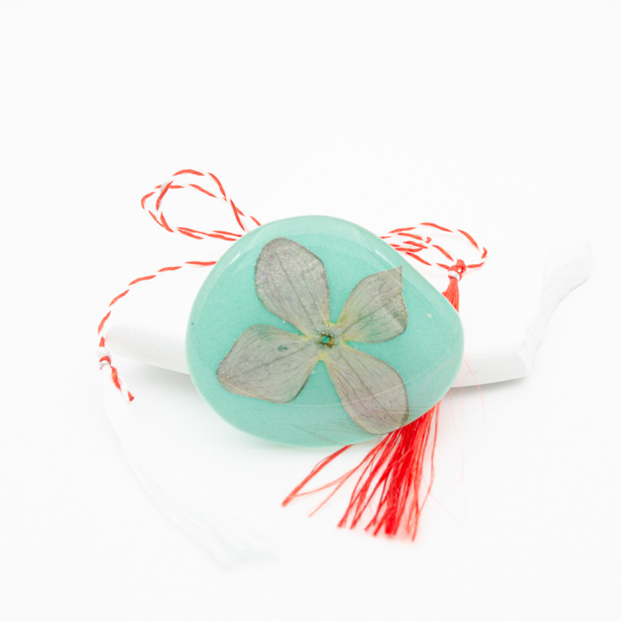 VIVID ENERGY - Felicitare cu Mărțișor bijuterie cu floare naturala de liliac [3]