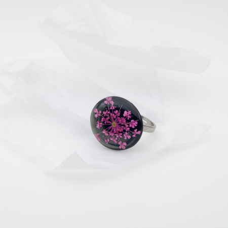 SPOT - Inel cu floare DacusCarota roz intens [3]