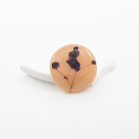 LATTE - Brosa pin cu imortele mov Broșe - LATTE - Brosa pin cu imortele mov