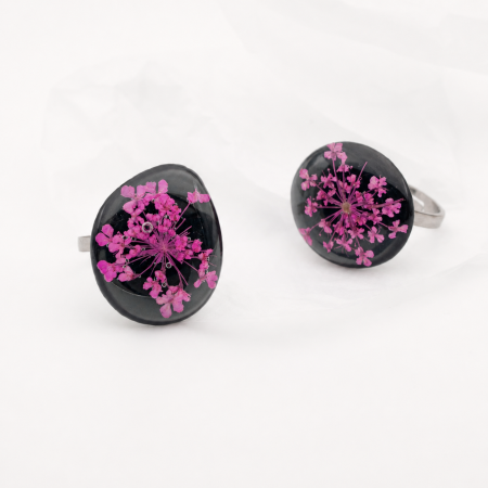 SPOT - Inel cu floare DacusCarota roz intens [3]