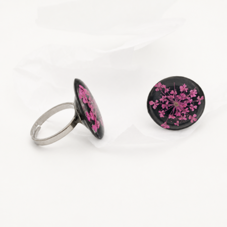 SPOT - Inel cu floare DacusCarota roz intens [2]
