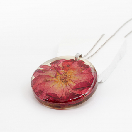 PASSION - Colier cu un trandafir natural Coliere - PASSION - Colier cu un trandafir natural