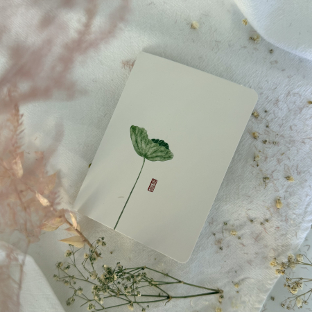 NOROC PUR - Felicitare cu Mărțișor bijuterie cu un trifoi cu patru foi natural [6]