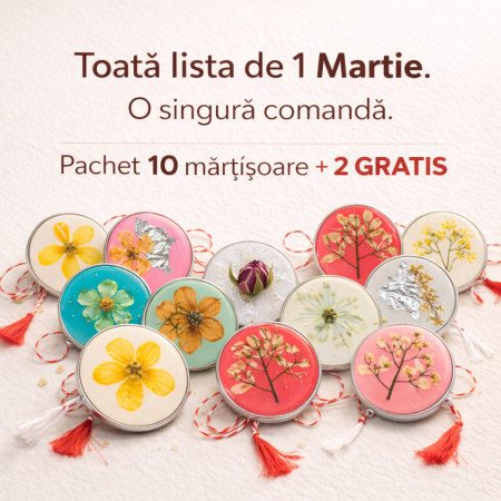 Mărțișoare - Pachet Smart: 10 Mărțișoare + 2 GRATIS