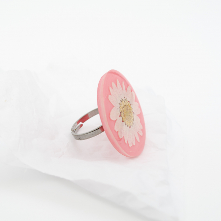 SWEETNESS - Inel statement cu margareta [1]