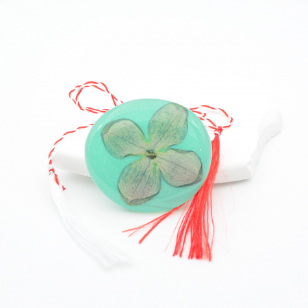 VIVID ENERGY - Felicitare cu Mărțișor bijuterie cu floare naturala de liliac [7]