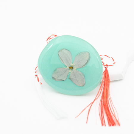 VIVID ENERGY - Felicitare cu Mărțișor bijuterie cu floare naturala de liliac [5]