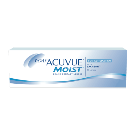 Lentile  Zilnice - 1 Day ACUVUE Moist Astigmatism Cyl -0.75 (30 buc)