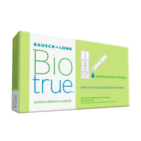 Biotrue Picaturi - Biotrue Drops, picături oftalmologice, 30 x 0.5 ml