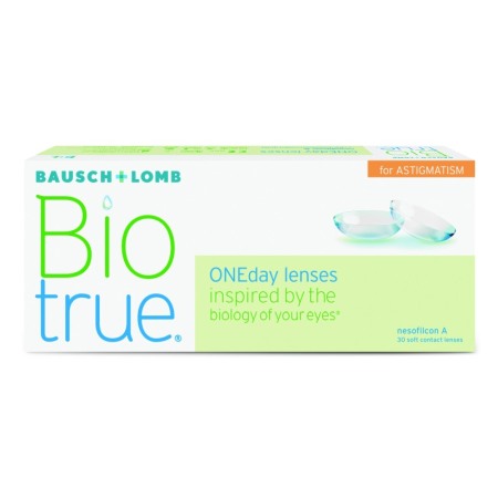 Lentile  Zilnice - Biotrue ONEday Astigmatism Cyl -1.25 (30 buc.)