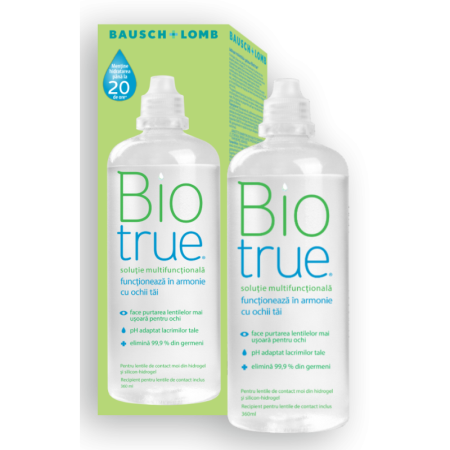 Solutii si Accesorii - Biotrue,  soluție multifuncțională de întreținere, 360 ml