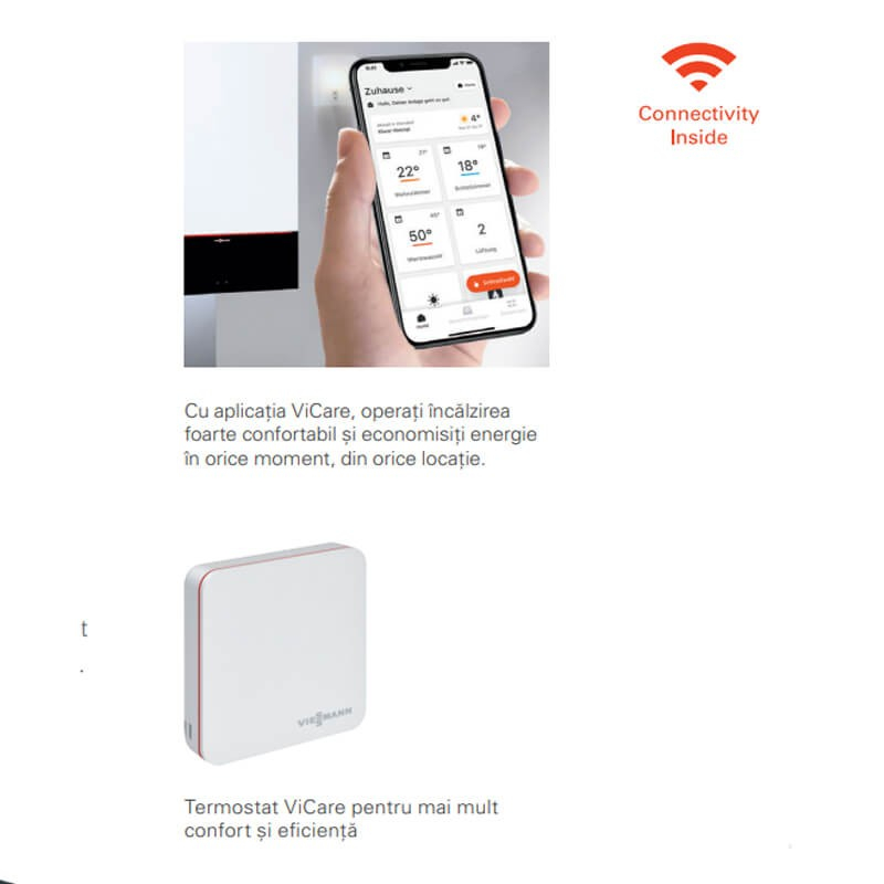 Centrala termica in condensare si boiler incorporat Vitodens 111 B1LF (kit evacuare 60/100 mm inclus) [2]