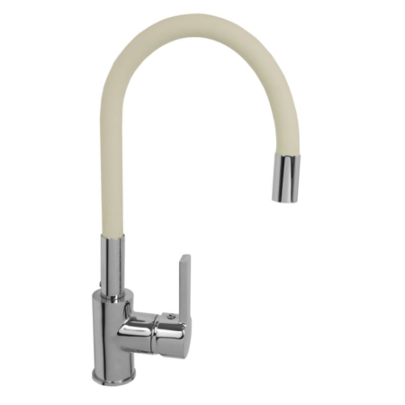 Baterii Sanitare - Baterie bucatarie gat lebada flexibila SANQ