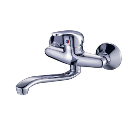 Baterii Sanitare - Baterie bucatarie perete pipa lunga SANQ Q-11