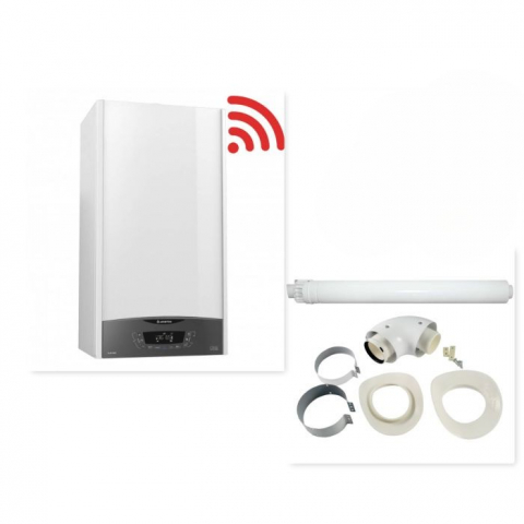 Centrale termice cu gaz - Centrala termica in condensare Ariston Clas ONE Wi-Fi (kit evacuare 60/100 mm inclus)