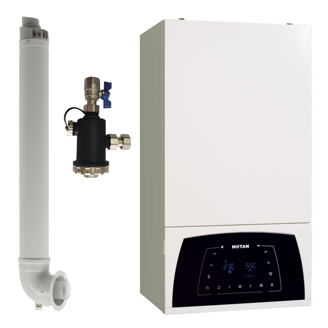 Centrale termice cu gaz - Centrala termica in condensare Motan Condens Plus 100 + Kit de evacuare