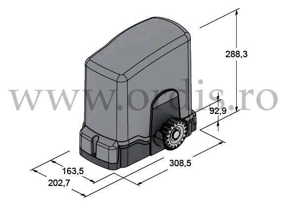 Kit automatizare poarta culisanta TAU T-ONE maxim 500 KG TAUKIT5 [4]