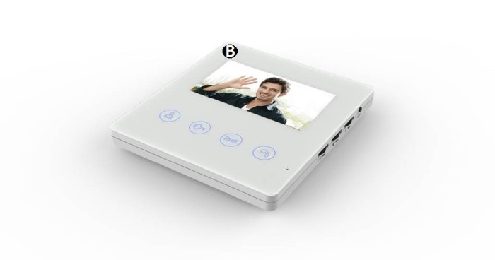 Kit videointerfon 1 familie cu monitor 4,3 " si suport tactil ( touchpad ) [2]