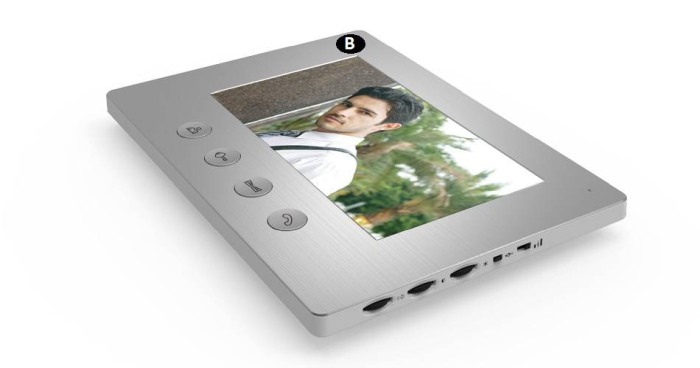 Kit videointerfon 1 familie cu monitor intern de 7" [2]