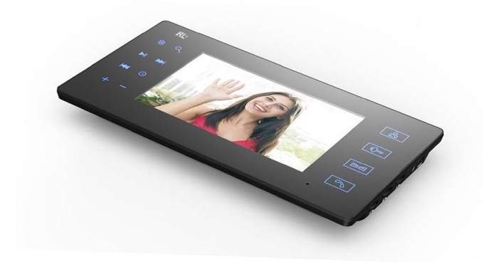 Kit videointerfon 1 familie cu monitor intern de 7" , touchpad , functie foto video cu memorare pe SD card [4]