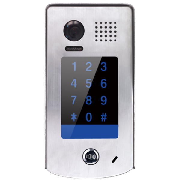 Panou video color de apel exterior, cu control access cu cod si camera video CCD incorporate DT601-KP-C [1]