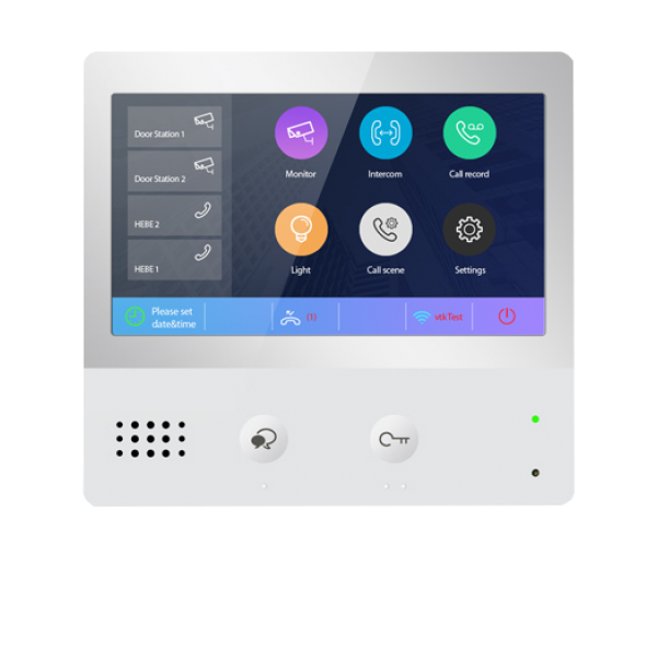 Post interior MASTER de videointerfonie pe 2 fire, comunicatie WIFI, SIP, DX471-TD7 [1]
