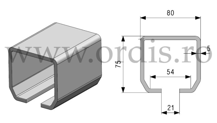 Set autoportant pentru porti in consola max 500 kg MAXIG5KIT [3]
