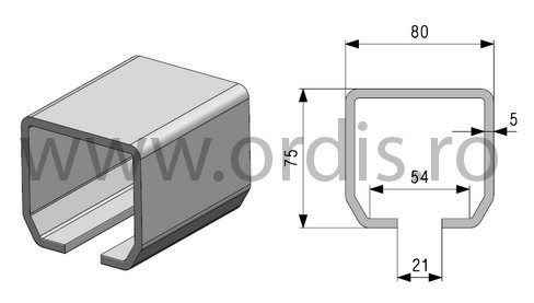 Set autoportant pentru porti in consola max 500 kg MAXIG5KIT [4]