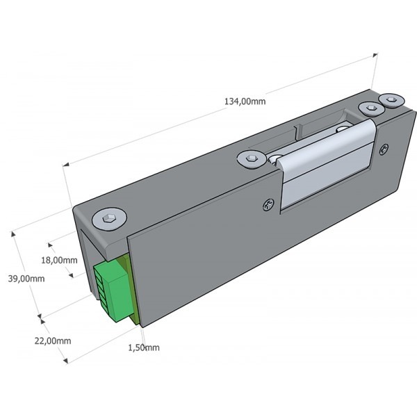 Yala electromagnetica incastrabila, pentru usi de urgenta DORCAS-77N512F [3]