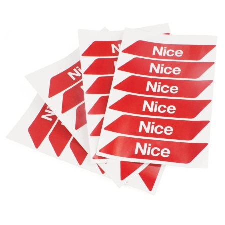 Bariere auto - Benzi Nice WA10 rosii,adezive si reflectorizante pentru bariere