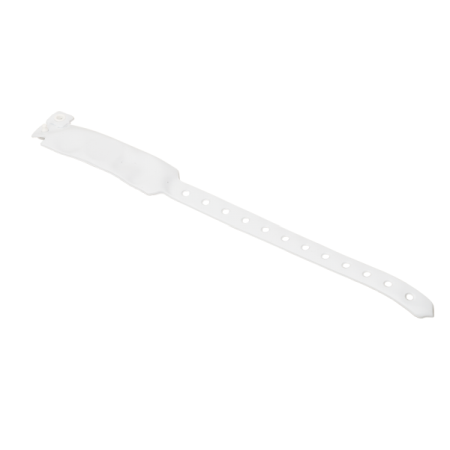 Carduri si taguri proximitate - Bratara alba RFID de unica folosinta cu cip EM 125kHZ ABK-4010EM-WH