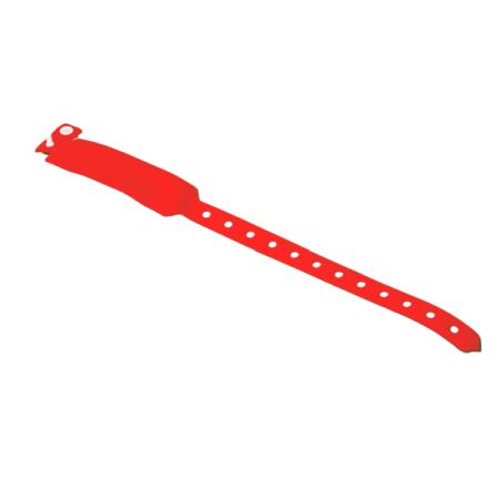 Carduri si taguri proximitate - Bratara rosie RFID de unica folosinta cu cip EM 125kHZ ABK-4010EM-R