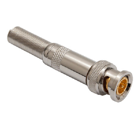 Adaptoare si conectori - Conector BNC-M Zn aurit si pin Cu BNCM-G