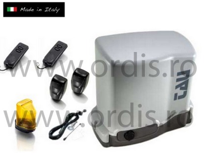 Sisteme de automatizari si feronerii porti - Kit automatizare poarta culisanta de max. 800 kg  motor TAU T-ONE TAUKIT8