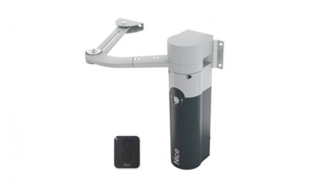 Automatizari porti batante - Kit Nice WALKYKIT 1024 WALKY1024KCE pentru automatizarea portilor batante cu canat de pana la 1.8m , 24Vdc cu brat articulat si motaj extern