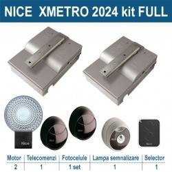 Automatizari porti batante - Kit Nice SFAB2024BDKCE, 24Vdc, pentru porti batante cu canaturi de pana la 2.3m,cu montare in pamant