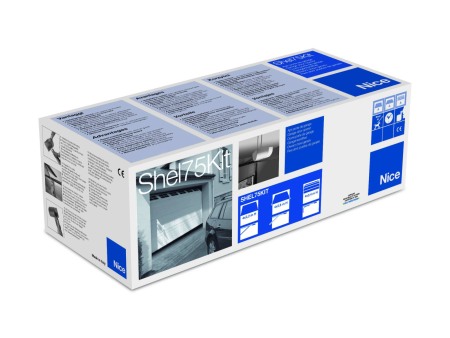 Kit NiceShel75Kit pentru automatizarea usilor sectionale si rabatare a usilor pe plafon (ghidaj din piesa de 1x2.850mm) [0]