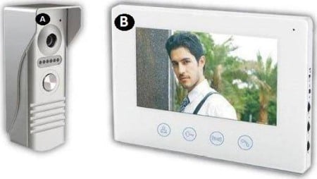 Kituri interfonie video si audio DIY - Kit videointerfon 1 familie cu monitor intern de 7" si touchpad