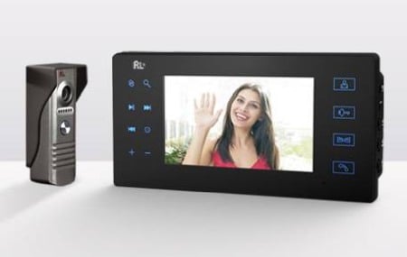 Videointerfonie si Interfonie audio - Kit videointerfon 1 familie cu monitor intern de 7" , touchpad , functie foto video cu memorare pe SD card
