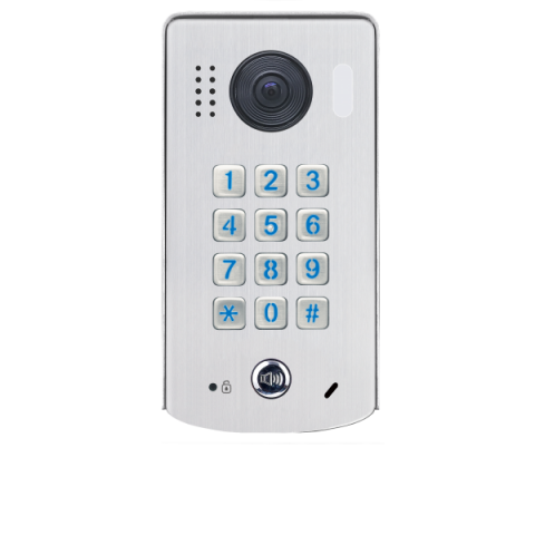 Videointerfoane rezidentiale - Post de apel video cu tastatura mecanica iluminata si camera Fisheye, cu montare aplicata DT611-MK-FE