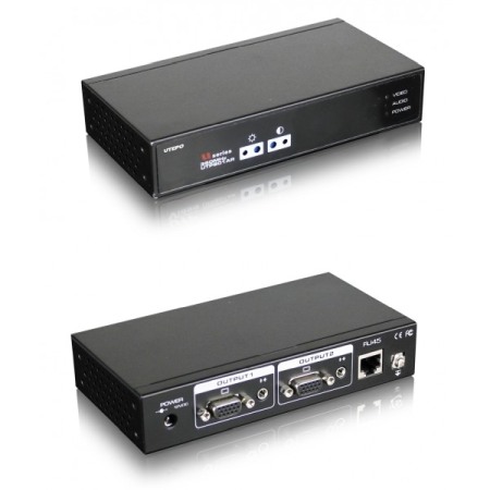 Extendere - Receptor activ pentru un semnal video VGA si unul audio stereo UTP801AR-300