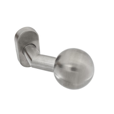 Set de clante din inox tubular cu maner fix in exterior YH-16I [1]