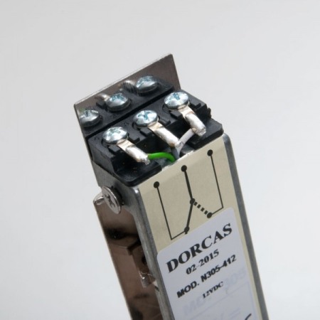 Yala electromagnetica incastrabila, 24Vcc / 340mA, fail-safe, cu senzor NO/NC DORCAS-N305-524 [3]