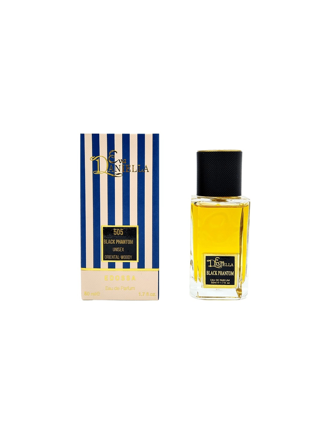 Parfumuri Unisex - Edossa 505 Black Phantom apa de parfum 50 ml unisex