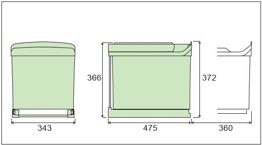 COS GUNOI ART.516 - 2X16L - L343XH372XA475 [2]