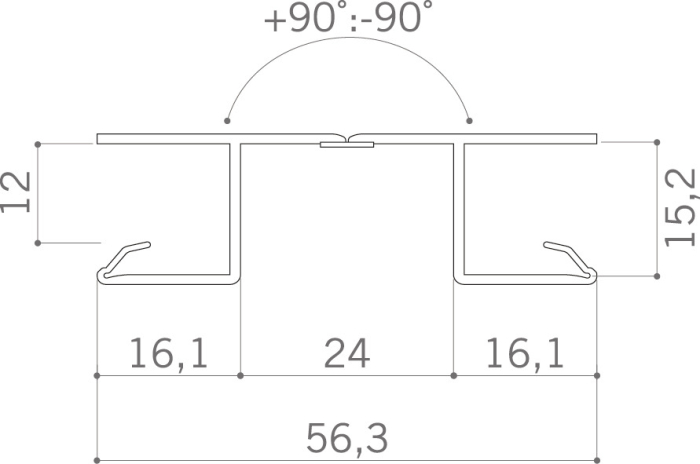 Element îmbinare multi-unghi pentru plintă PVC [2]