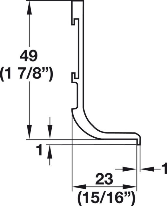 Profil mâner GOLA J orizontal 4 ML Häfele [3]