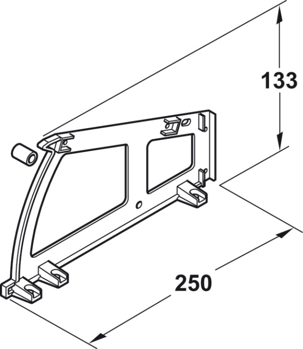 Suport pantofi cu 1 compartiment (Hafele) [3]